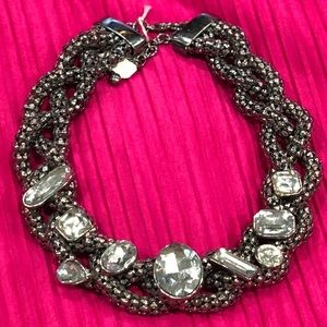 Statement Chunky Rhinestone Chain Necklace